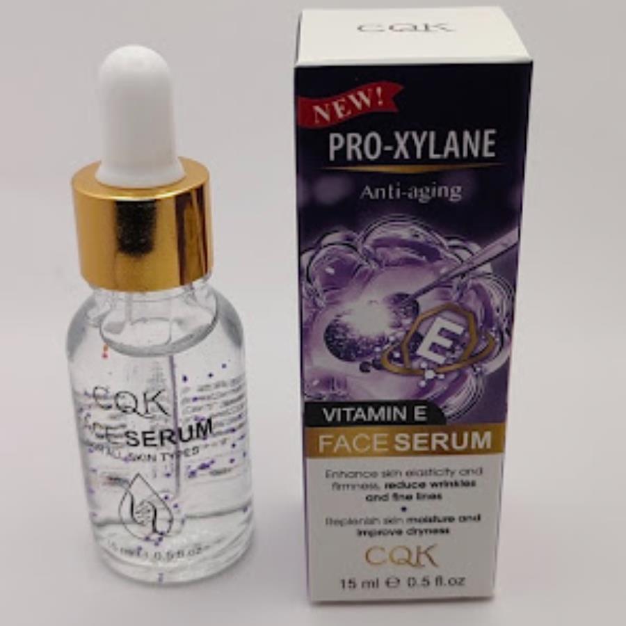CQK Pro-Xylane Anti-Aging Face Serum con Vitamina E – Suero Facial Reafirmante (15 ml)